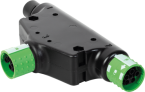T-Coupler MQ15 male / 2x MQ15 female 